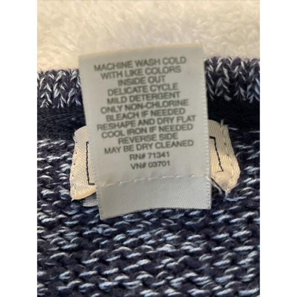 LL Bean Womens Knit Cardigan Sweater Size M 100% Cotton Buttons Long Sleeve - Picture 5 of 8